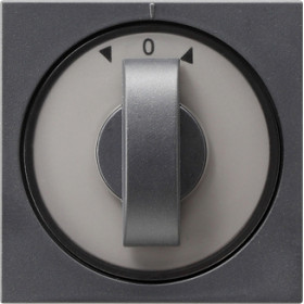 Gira S-55 Антрацит Накладка с ручкой для поворотных (в т.ч. и жалюзийных) переключателей, таймеров