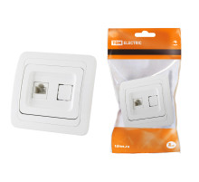 TDM Розетка компьютерная RJ-45 белая 