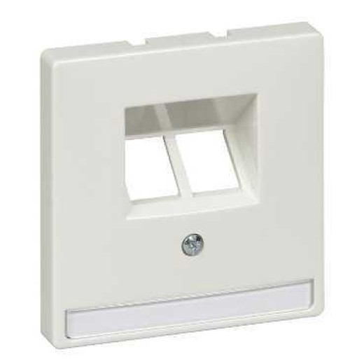 MERTEN ЦЕНТР.ПЛАТА для механизма розетки UAE, 2 поста, ПОЛ.БЕЛЫЙ, SD