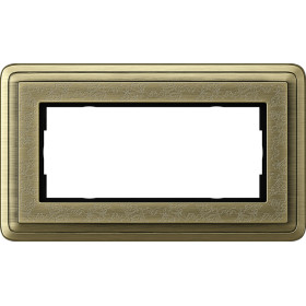 Gira ClassiX Art Бронза/Бронза Рамка 2-ая без перегородки