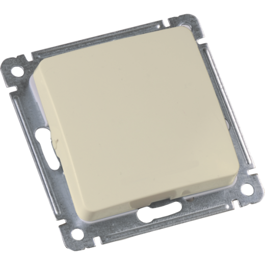 ВС10-461-01 Переключатель скрытой установки, одноклавишный, механизм, цвет  слоновая кость