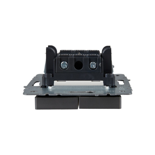 BRITE Выключ. 2-кл. с инд. 10А ВС10-2-1-БрС сталь IEK