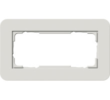 Gira E3 Светло-серый/Антрацит Рамка 2-ая без перегородки