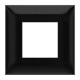 Рамка 1 пост (2 мод.), Avanti, черный квадрат