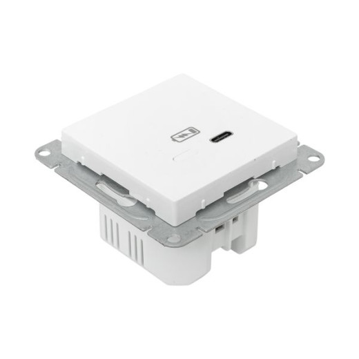 Механизм розетки USB-С, быстрая, белый Эпика EKF