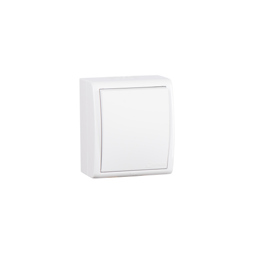 Simon15 Aqua Белый Выключатель 1-клавишный наружный,IP54