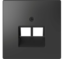 Schneider Electric Merten D-Life Антрацит Накладка центральная для розетки 2-ной RJ45