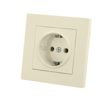 TDM Розетка 2П+З 16А 250В сл. кость 