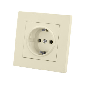 TDM Розетка 2П+З 16А 250В сл. кость 