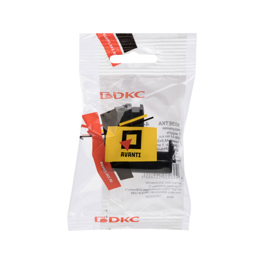 USB 2.0 розетка модульная, тип А-А, Avanti, черный квадрат, 1 модуль