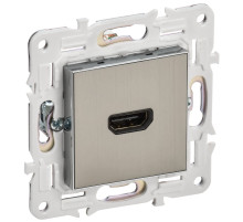 IEK SKANDY Никель Розетка HDMI SK-H01N