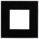 SKANDY Рамка 1-мест. SK-F21Bl стекло черн. IEK