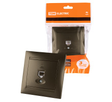 TDM Розетка компьютерная RJ45  бронза 