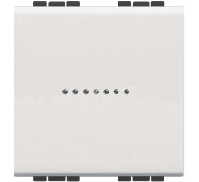 BT LL Белый Выключатель аксиальный 1-кл. 10А, 250В, автомат. клеммы, 2 мод. (замена для арт. N4051M2A).