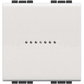 BT LL Белый Выключатель аксиальный 1-кл. 10А, 250В, автомат. клеммы, 2 мод. (замена для арт. N4051M2A).