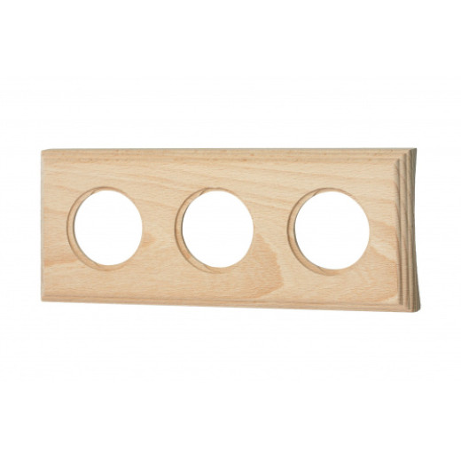 BIRONI Рамка 3 постовая (Натурэль на бревно 280мм)