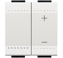 BT LL Белый Светорегулятор нажимной для люм/ламп с ЭПРА, 600 Вт, 1-10 В.