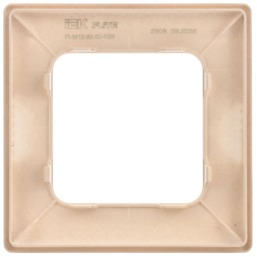 FLITE Рамка 1-мест. РУ-1-К-ФлЛ льн. IEK