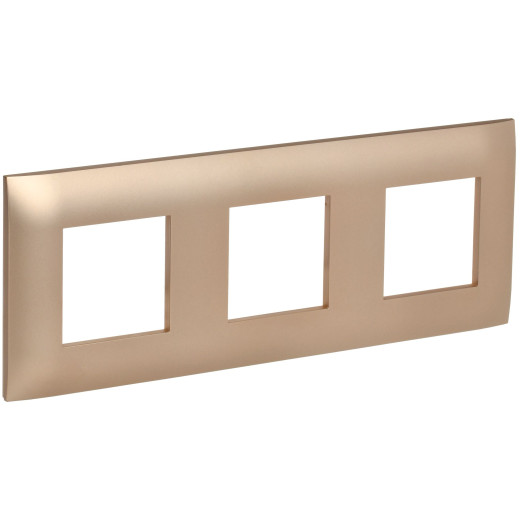 SKANDY Рамка 3-мест. SK-F03Sa песоч. IEK