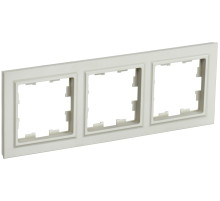IEK BRITE BASE Бежевый Рамка 3-м РУ-3-БрКр