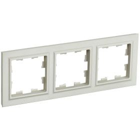 IEK BRITE BASE Бежевый Рамка 3-м РУ-3-БрКр