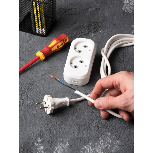 Колодка 2 гн. 10А 2,2кВт б/з Эксперт EKF PROxima