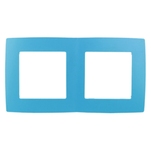 12-5002-28 ЭРА Рамка на 2 поста, Эра12, голубой (10/100/3000)