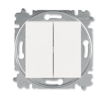 ABB EPJ Levit жемчуг / ледяной Выключатель кнопочный 2-клавишный