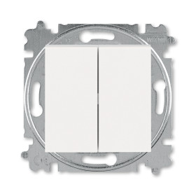 ABB EPJ Levit жемчуг / ледяной Выключатель кнопочный 2-клавишный