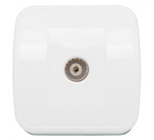 EKF Basic Минск Белый Розетка TV, 75Ом, 5-862МГц, ОП.