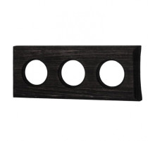 BIRONI Шедель Бук Угольно-черный Рамка 3-ая на бревно 240мм (скрытый монтаж)