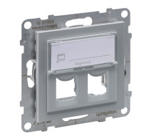 Legrand/Daccord SUNO Алюминий Адаптер двойной для разъемов Systimax.