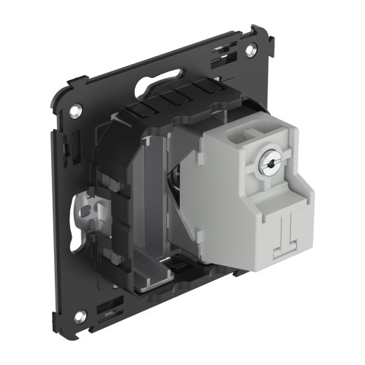 Розетка TV проходная в стену, Avanti, закаленная сталь