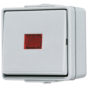 JUNG Выключатель контрольный для накладного монтажа универсальный IP44