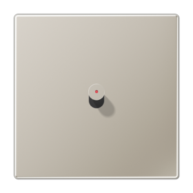 JUNG Центральная плата, 1 пост, 1 тумблер, конус с окошком металлическое исполнение нержавеющая сталь серия LS