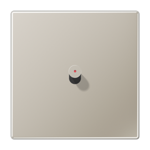 Центральная плата, 1 пост, 1 тумблер, конус с окошком, металлическое исполнение, нержавеющая сталь, серия LS