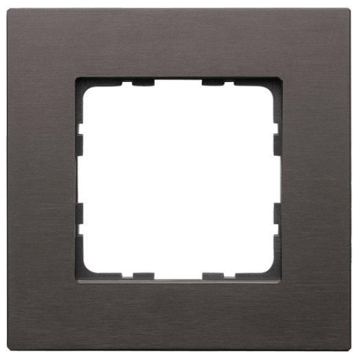 Рамка 1-постовая, алюминий Brown