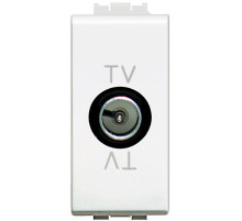 BT LL Бел Розетка TV проходная, 1 мод.