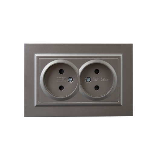 BRITE Роз. 2-я без з/к с з/ш 10А в сб. РСш12-2-БрС сталь IEK