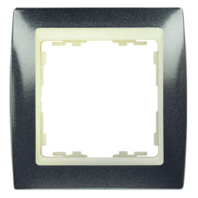 Simon 82 Серый гранит/Слоновая кость Рамка 3-ая