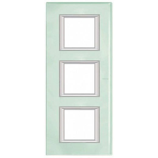 Axolute декоративные накладки прямоугольной формы, стекло, цвет кристалл, на 2+2+2 модуля