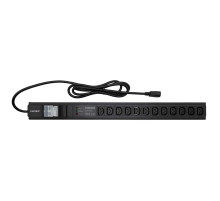 DKC Блок распределения питания (PDU) 0U 10A с автоматом 2P и защитой, Вых:12 С13, Вх:С14
