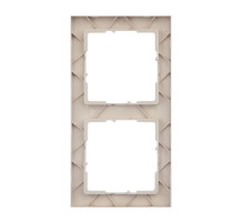 Legrand/Daccord SUNO Песочный Рамка декоративная универсальная 2-постовая.