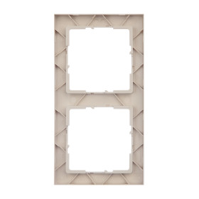 Legrand/Daccord SUNO Песочный Рамка декоративная универсальная 2-постовая.