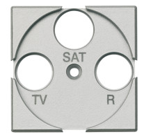 BT Axolute Алюминий Лицевая панель для розеток TV+FM+SAT