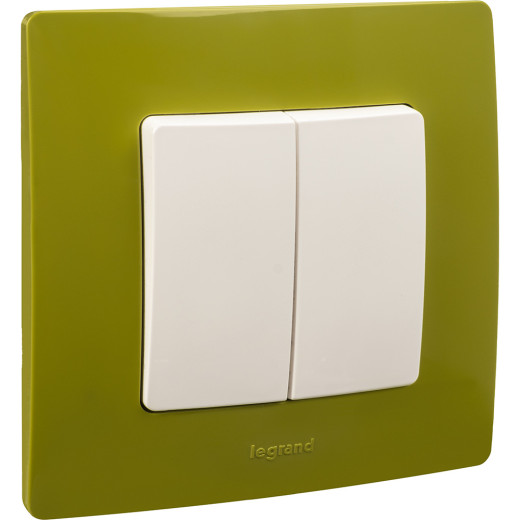 Рамка 1 пост - Legrand Etika - зелёный папоротник