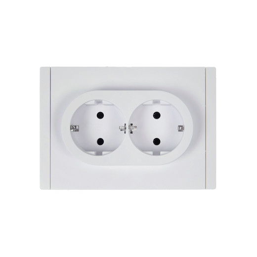 FORTE&PIANO Роз. 2-я с з/к без з/ш б/к 16А FP224 бел. IEK