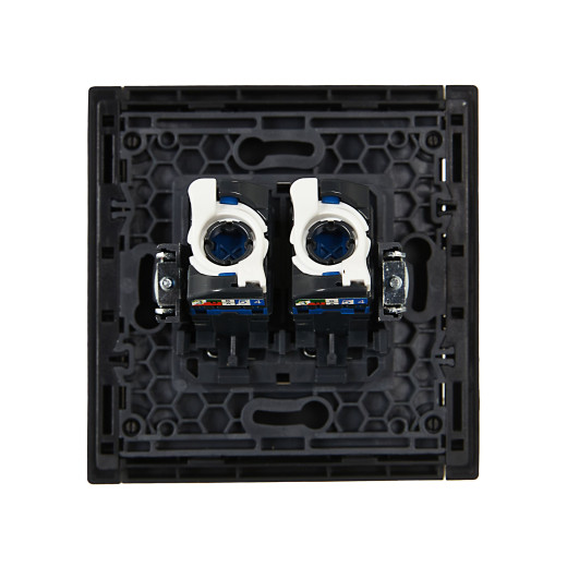 FORTE&PIANO Роз. комп. 2-ая RJ45 кат.6 FP134 чер. IEK