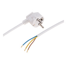 REXANT Шнур электрический с вилкой ПВС 3х0,75 мм2 5м (белый).