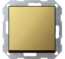 Gira S-55 Латунь Выключатель 1-клавишный с самовозвратом